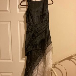 Black & Grey Long Dress